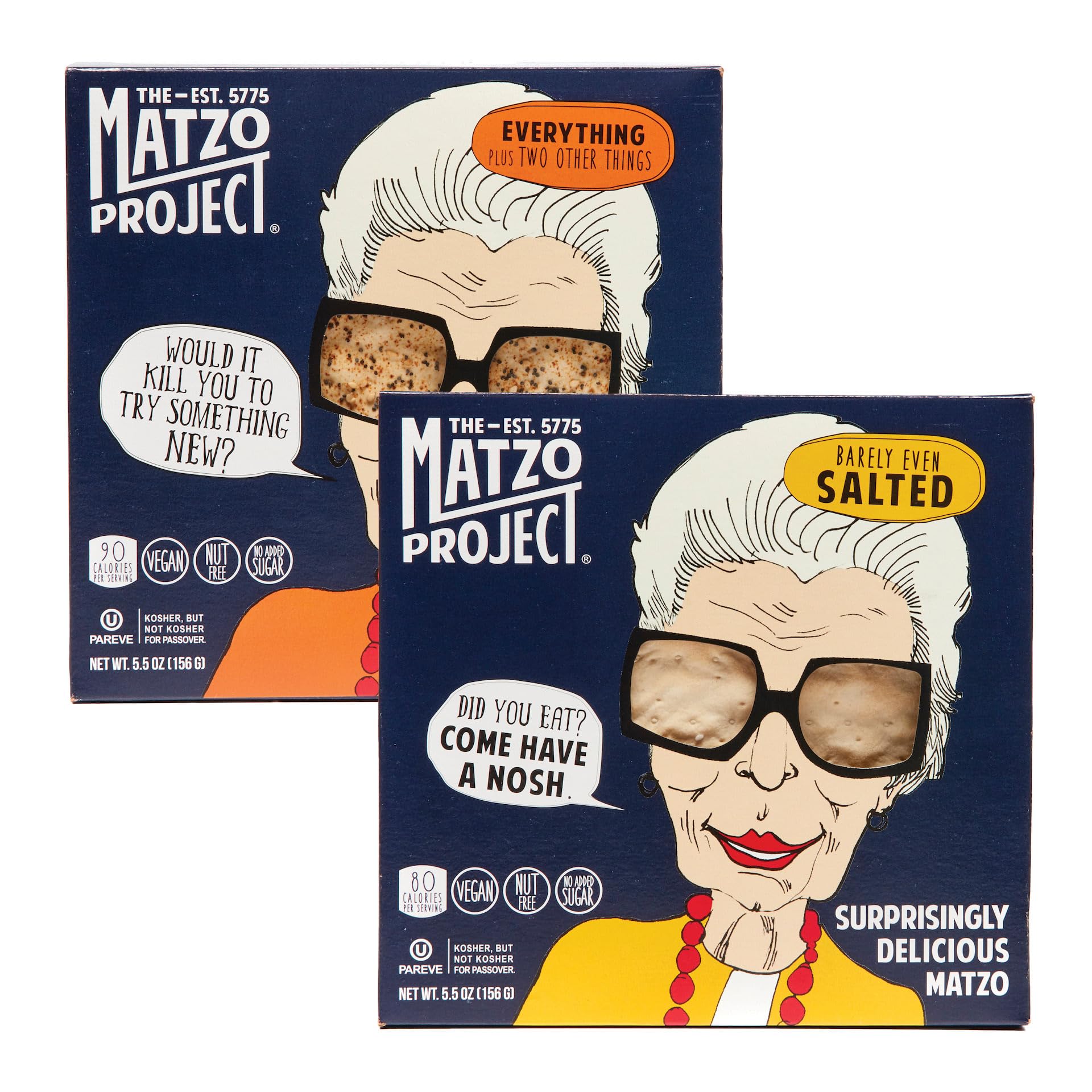 Amazon.com: The Matzo Project Crispy Matzoh Flats, Everything and